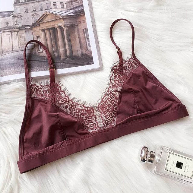 Bralette-BH aus Satin-Bombardina.de