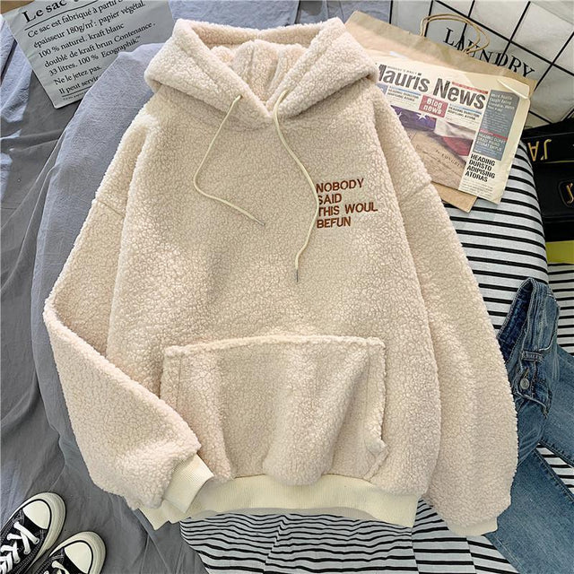 Damen-Fleece-Sweatshirt mit der Aufschrift-Bombardina.de