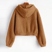 Damen-Fleece-Sweatshirt mit Kapuze-Bombardina.de
