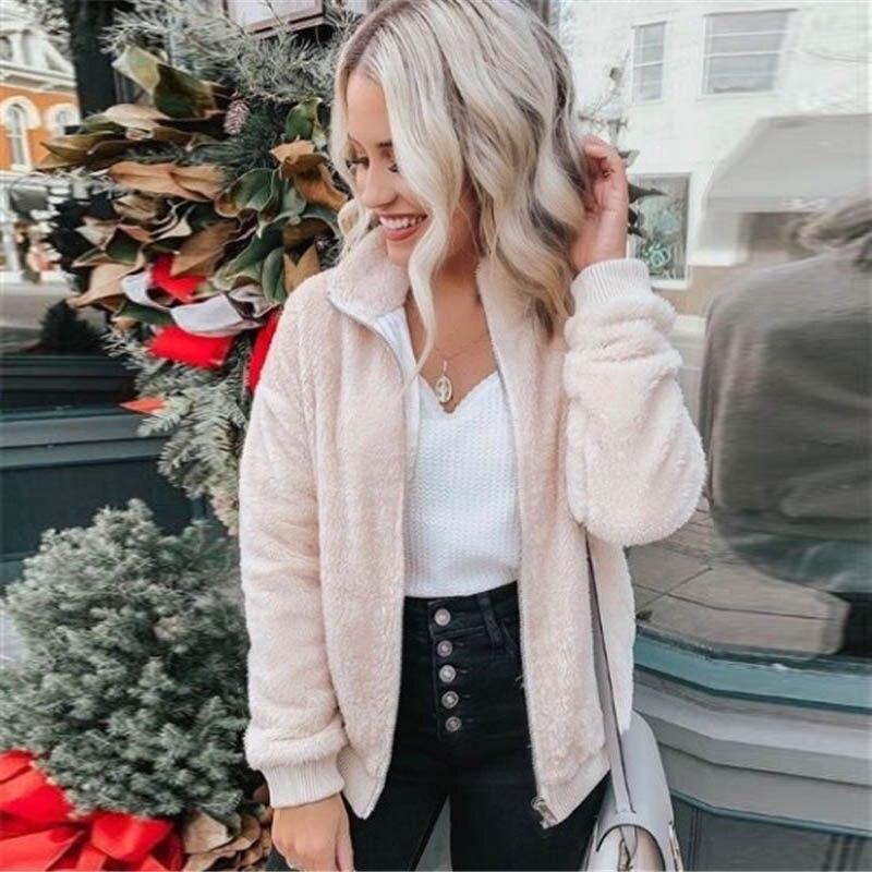 Damen-Fleece-Sweatshirt mit Stehkragen-Bombardina.de