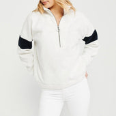 Damen-Fleece-Sweatshirt mit Reißverschluss-Bombardina.de