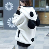 Damen-Fleece-Sweatshirt mit Ohren-Bombardina.de