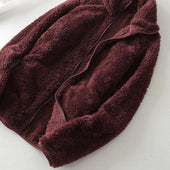 Damen-Fleece-Sweatshirt mit Stehkragen-Bombardina.de