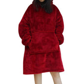 Lang geschnittenes Fleece-Sweatshirt für Damen-Bombardina.de