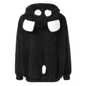 Damen-Fleece-Sweatshirt mit Ohren-Bombardina.de