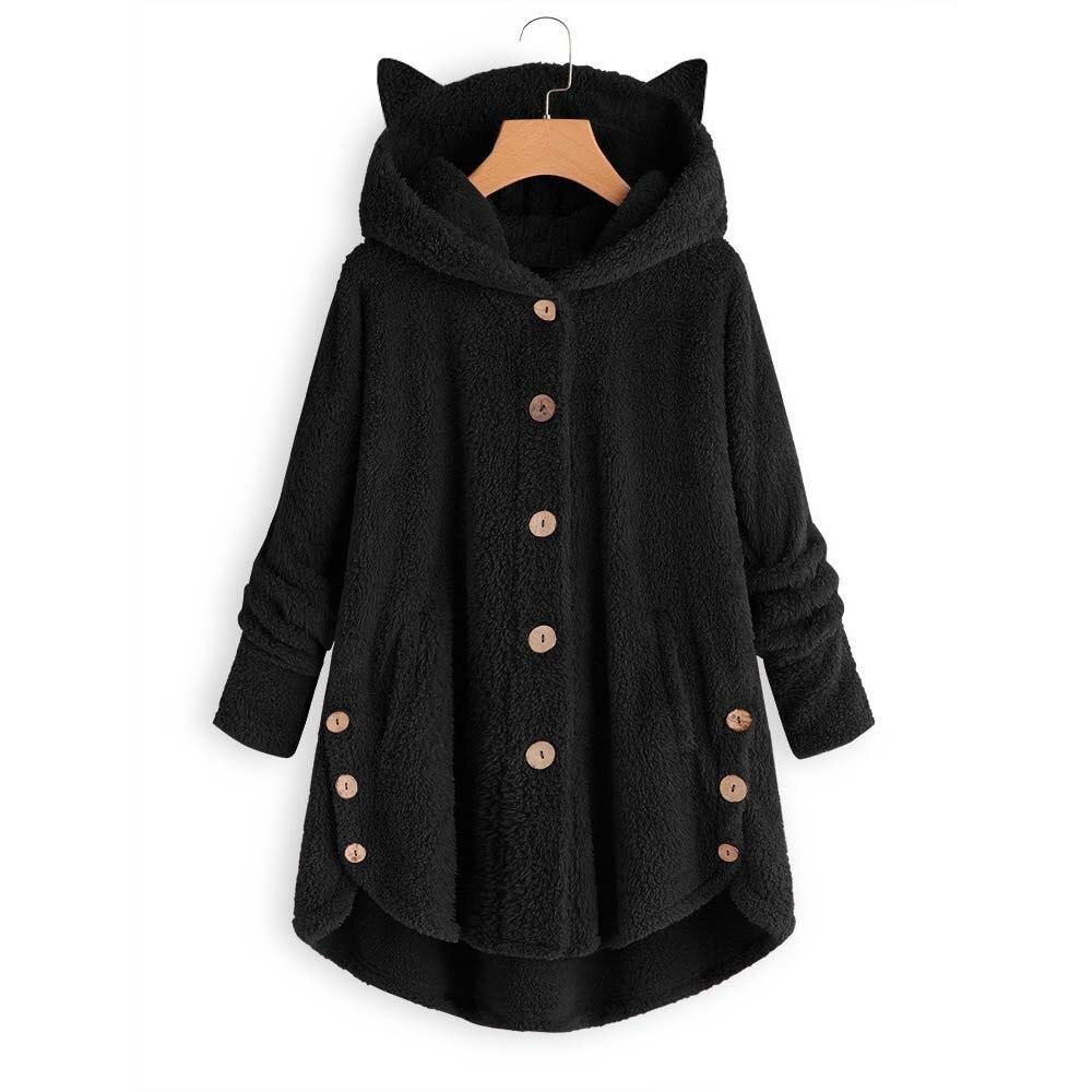 Damen-Fleece-Sweatshirt mit Ohren-Bombardina.de