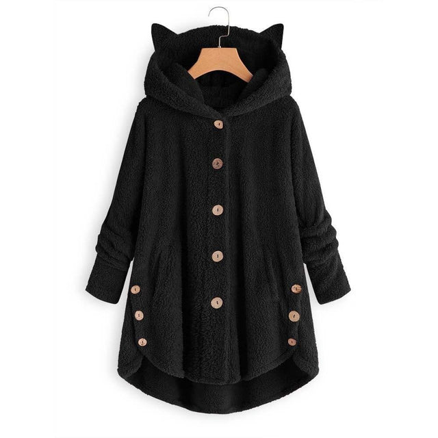 Damen-Fleece-Sweatshirt mit Ohren-Bombardina.de