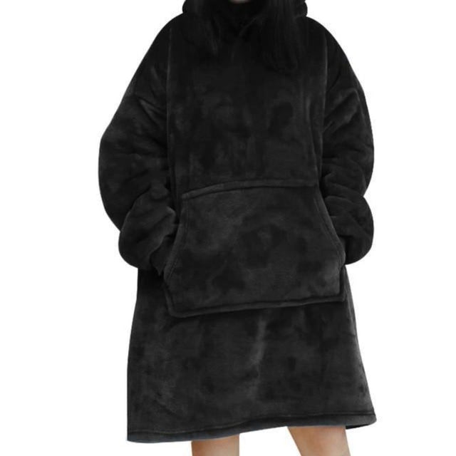Lang geschnittenes Fleece-Sweatshirt für Damen-Bombardina.de