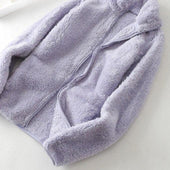 Damen-Fleece-Sweatshirt mit Stehkragen-Bombardina.de