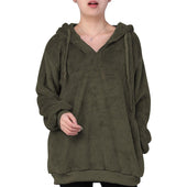 Damen-Fleece-Sweatshirt mit Reißverschluss am Ausschnitt-Bombardina.de