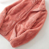 Damen-Fleece-Sweatshirt mit Stehkragen-Bombardina.de