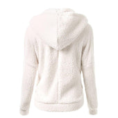 Damen-Fleece-Sweatshirt mit Kapuze-Bombardina.de