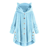 Damen-Fleece-Sweatshirt mit Ohren-Bombardina.de