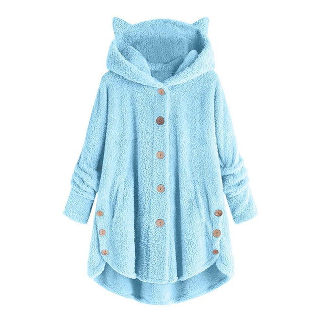 Damen-Fleece-Sweatshirt mit Ohren-Bombardina.de