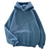 Damen-Fleece-Sweatshirt mit großer Tasche-Bombardina.de