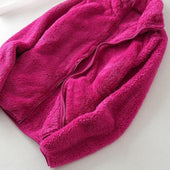 Damen-Fleece-Sweatshirt mit Stehkragen-Bombardina.de