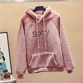 Damen-Fleece-Sweatshirt mit der Aufschrift-Bombardina.de
