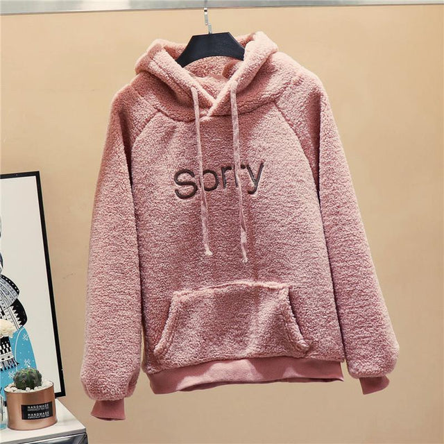 Damen-Fleece-Sweatshirt mit der Aufschrift-Bombardina.de