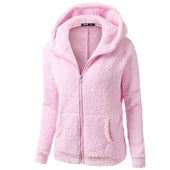 Damen-Fleece-Sweatshirt mit Kapuze-Bombardina.de