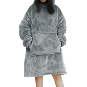 Lang geschnittenes Fleece-Sweatshirt für Damen-Bombardina.de