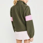Damen-Fleece-Sweatshirt mit Reißverschluss-Bombardina.de