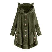 Damen-Fleece-Sweatshirt mit Ohren-Bombardina.de