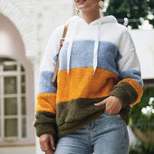Damen-Fleece-Sweatshirt mit Streifen-Bombardina.de