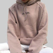 Damen-Sweatshirt mit Kapuze und der Aufschrift-Bombardina.de