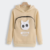 Damen-Sweatshirt mit Kapuze und Fronttasche-Bombardina.de