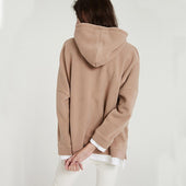 Damen-Hoodie mit kontrastierenden Elementen-Bombardina.de