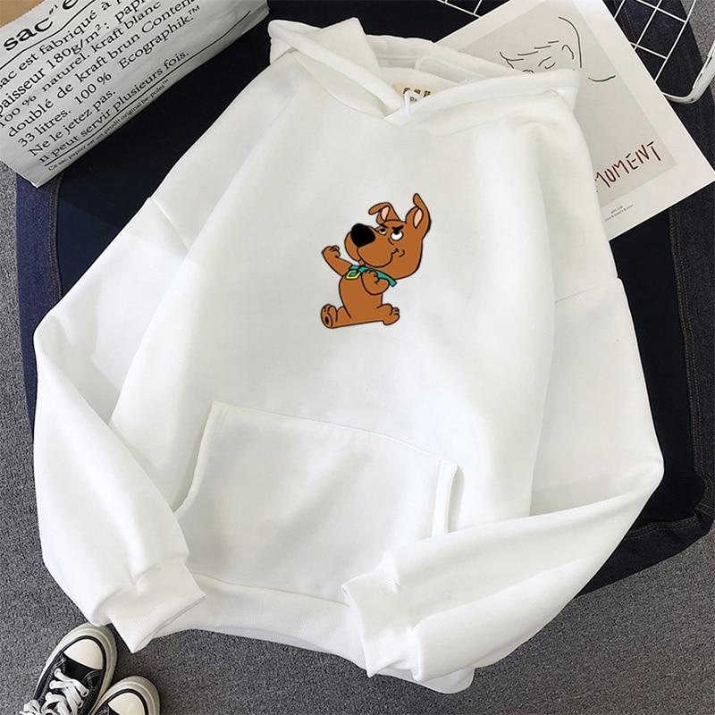 Damen-Sweatshirt mit Kapuze und Aufdruck mit Hund-Bombardina.de