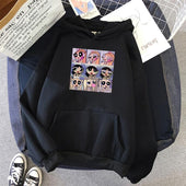 Damen-Hoodie mit Cartoon-Print - Bombardina.de
