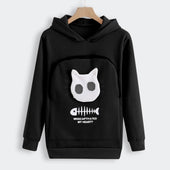 Damen-Sweatshirt mit Kapuze und Fronttasche-Bombardina.de