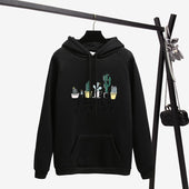 Damen-Hoodie mit Aufdruck mit Kaktus-Bombardina.de