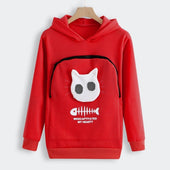 Damen-Sweatshirt mit Kapuze und Fronttasche-Bombardina.de