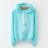 Damen-Sweatshirt mit Kapuze und Aufschrift auf den Saiten-Bombardina.de