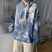 Damen-Kapuzenpullover mit Tie-Dye-Bombardina.de-Motiv