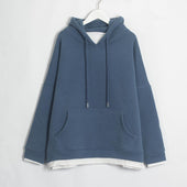 Damen-Hoodie mit kontrastierenden Elementen-Bombardina.de