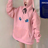 Damen-Sweatshirt mit Kapuze und Ohren-Bombardina.de