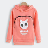 Damen-Sweatshirt mit Kapuze und Fronttasche-Bombardina.de