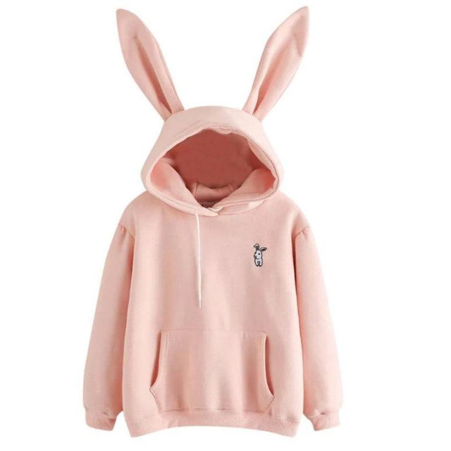 Damen-Sweatshirt mit Kapuze und Hasenohren-Bombardina.de