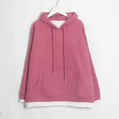 Damen-Hoodie mit kontrastierenden Elementen-Bombardina.de