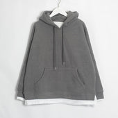 Damen-Hoodie mit kontrastierenden Elementen-Bombardina.de