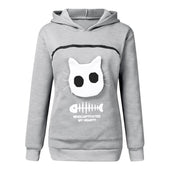 Damen-Sweatshirt mit Kapuze und Fronttasche-Bombardina.de