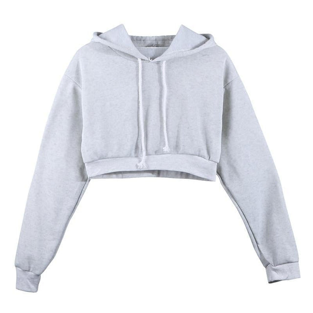 Kurz geschnittener Hoodie für Damen-Bombardina.de