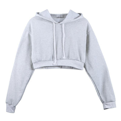 Kurz geschnittener Hoodie für Damen-Bombardina.de