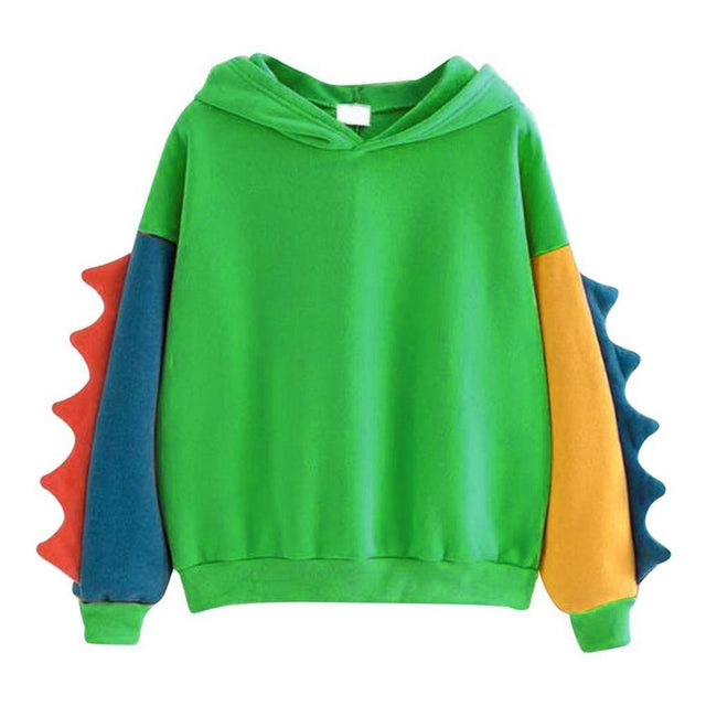 Damen-Sweatshirt mit Kapuze und dekorativen Ärmeln-Bombardina.de