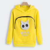 Damen-Sweatshirt mit Kapuze und Fronttasche-Bombardina.de