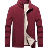 Herren-Fleece-Sweatshirt mit Kragen-Bombardina.de