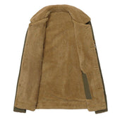 Herren-Fleece-Sweatshirt mit braunem Futter-Bombardina.de